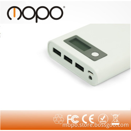 Universal powerbank with LCD capacity 15400mAh portable mobile charger